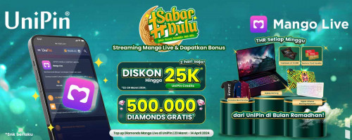 #SABARDULU – Sebar Rezeki Ramadhan Anti Halu dengan Streaming Mango Live bareng UniPin